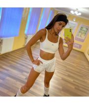 Двухслойные шорты с перфорацией