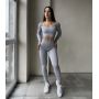 Спортивний костюм з ефектом пуш ап в рубчик